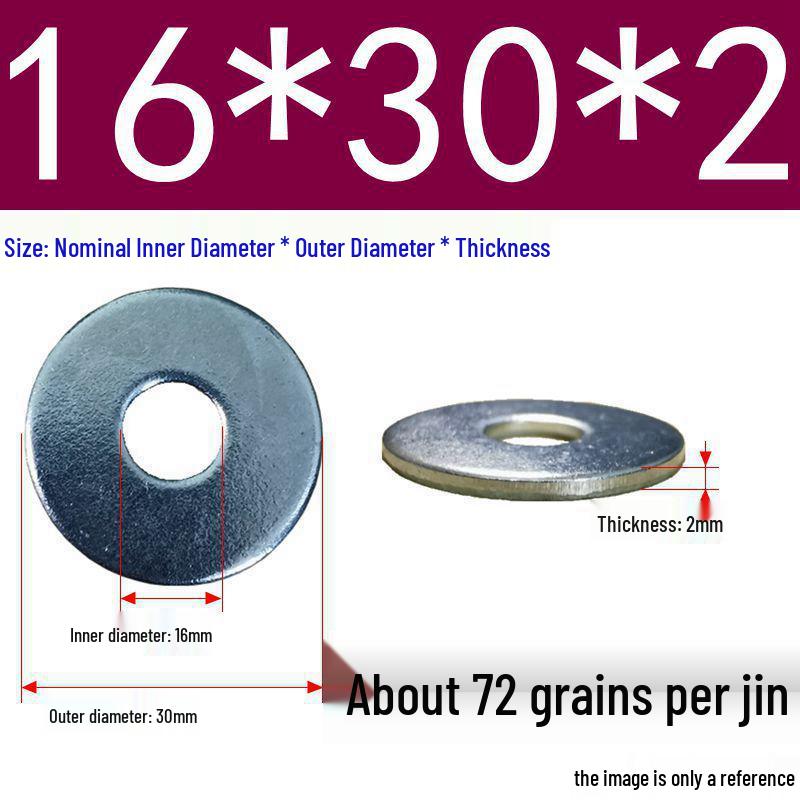 Galvanized Oversized Metal Washers M3-M60