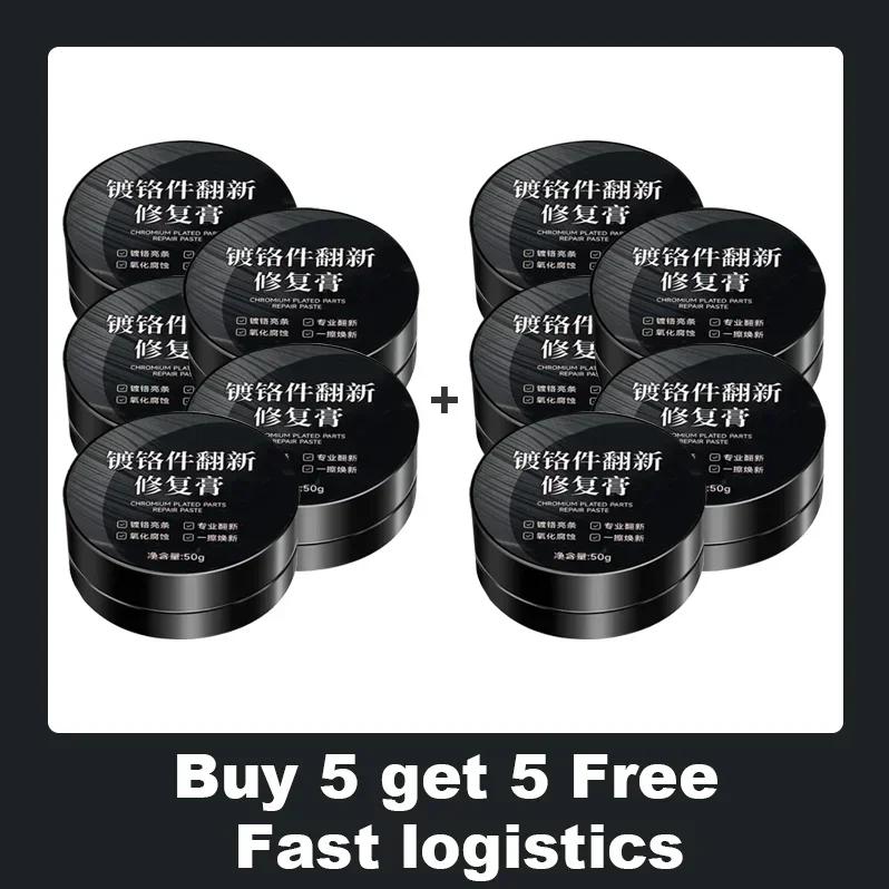 YC19 Universal Model Chrome Restoration Polish – Metal Shine Renovation Compound for Car Door Handles, Windows, and Trim – Remov