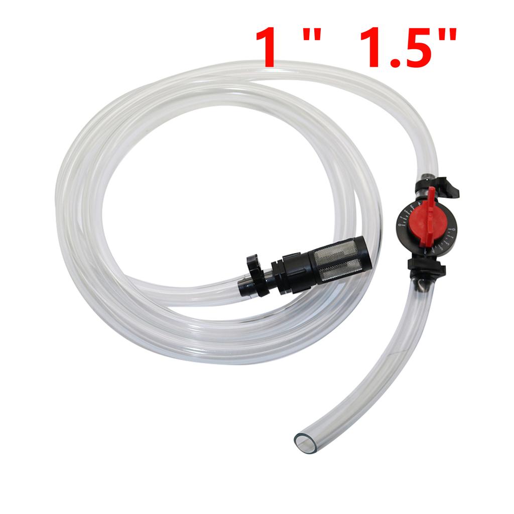 1 "1.5" Venturi Syringe Tube Kit 4 / 7mm Water Pipe Filter with 1 / 2 '' to 3 / 4" Threaded Garden Water Connector Switch Filter