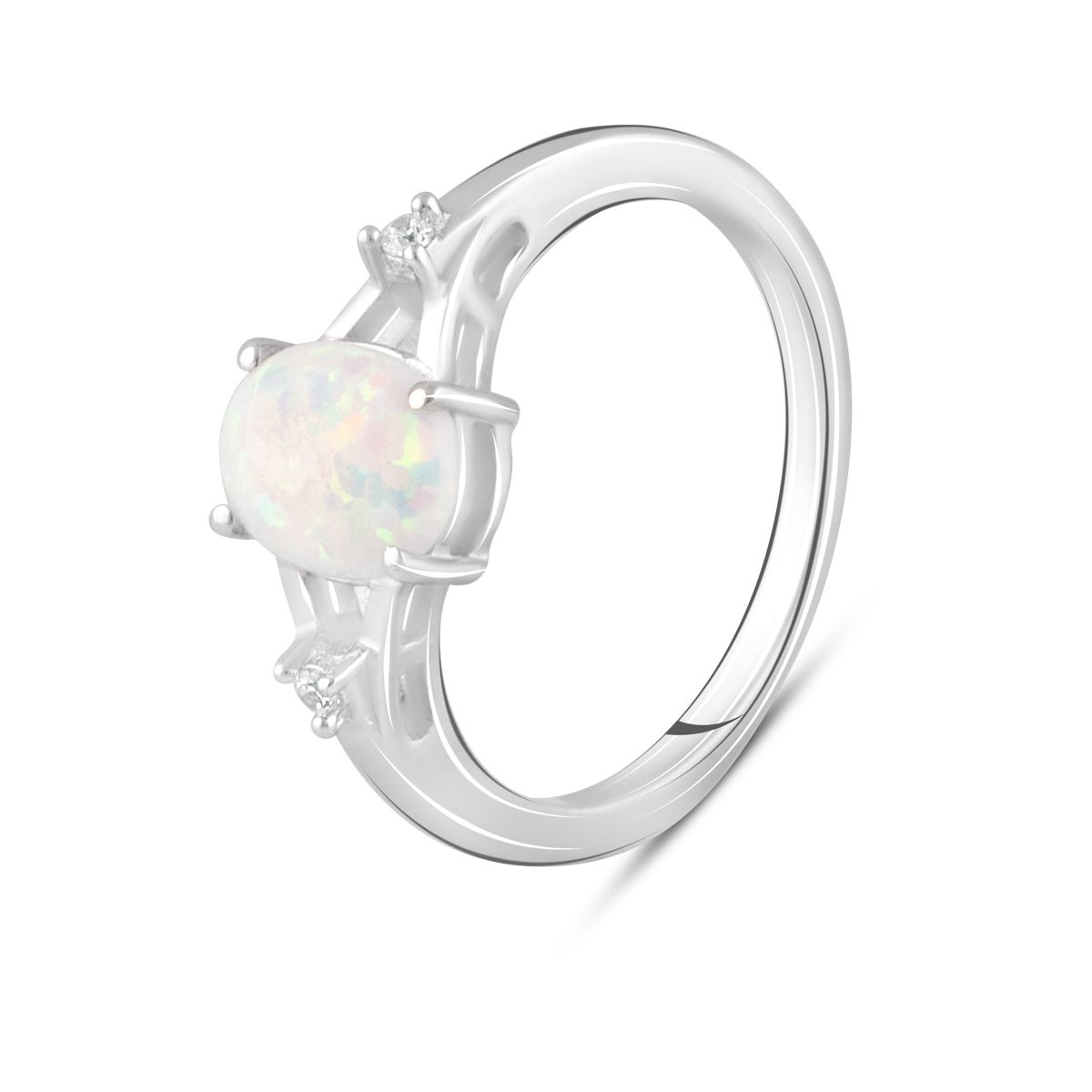 

Срібна каблучка з опалом 0.7ct (2105480) 18