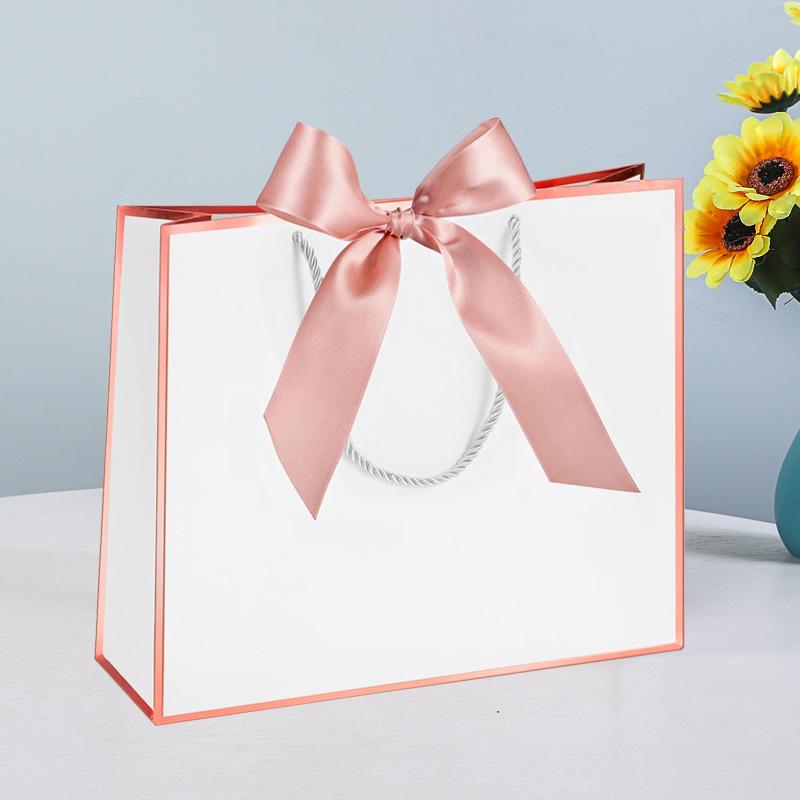 Gift, Cosmetic & Shopping Paper Bags with Bow Handles