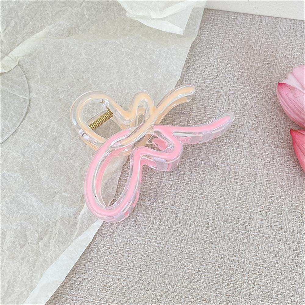 Sweet Gradient Hollow Butterfly Claw Clip Women  New Cute Temperament Pan Hair Shark Clip Girl Hair Accessories