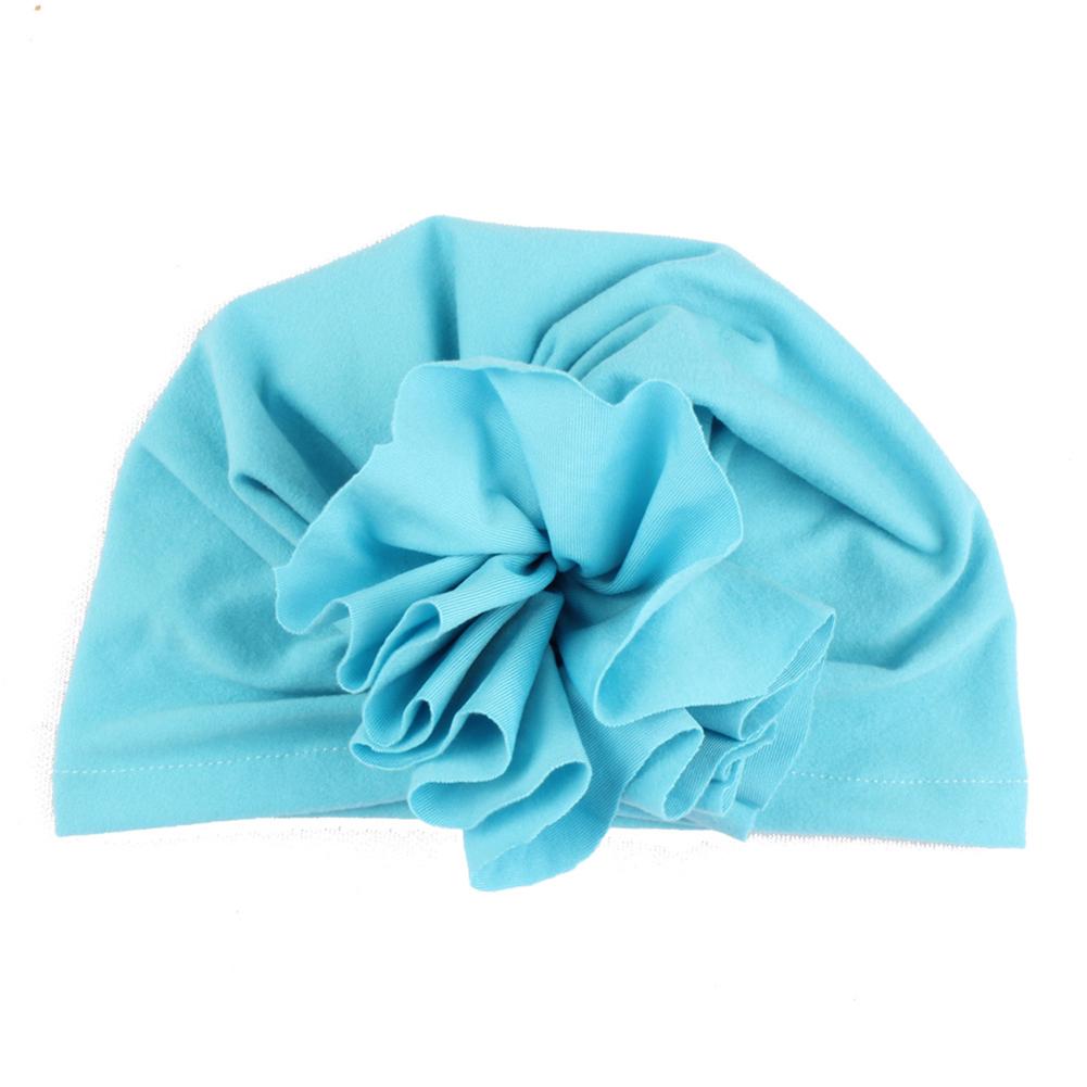 Cute Big Flower Design Warm-Keeping Knitting Cap Solid Color  Headgear