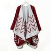 Travel large shawl women's imitation cashmere with double-sided cape geometric pattern fringe air-conditioning room cape summer