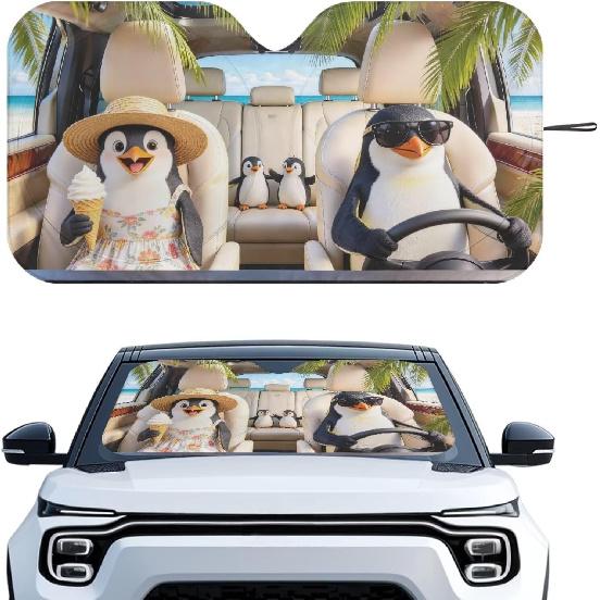 Fashion Cat Car Window Shades Foldable Car Windshield Sunshades Automotive Windshield Sunshades Keep Cool UV Rays Protection for Most Sedan Truck Van