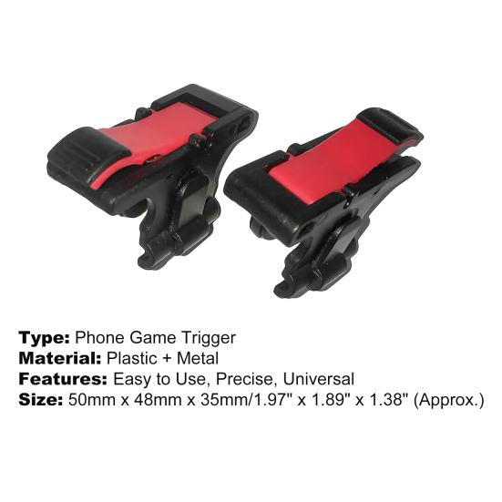 1 Pair D9 Plastic Mobile Phone Holder Gaming Triggers Game Controllers Gamepad for Home