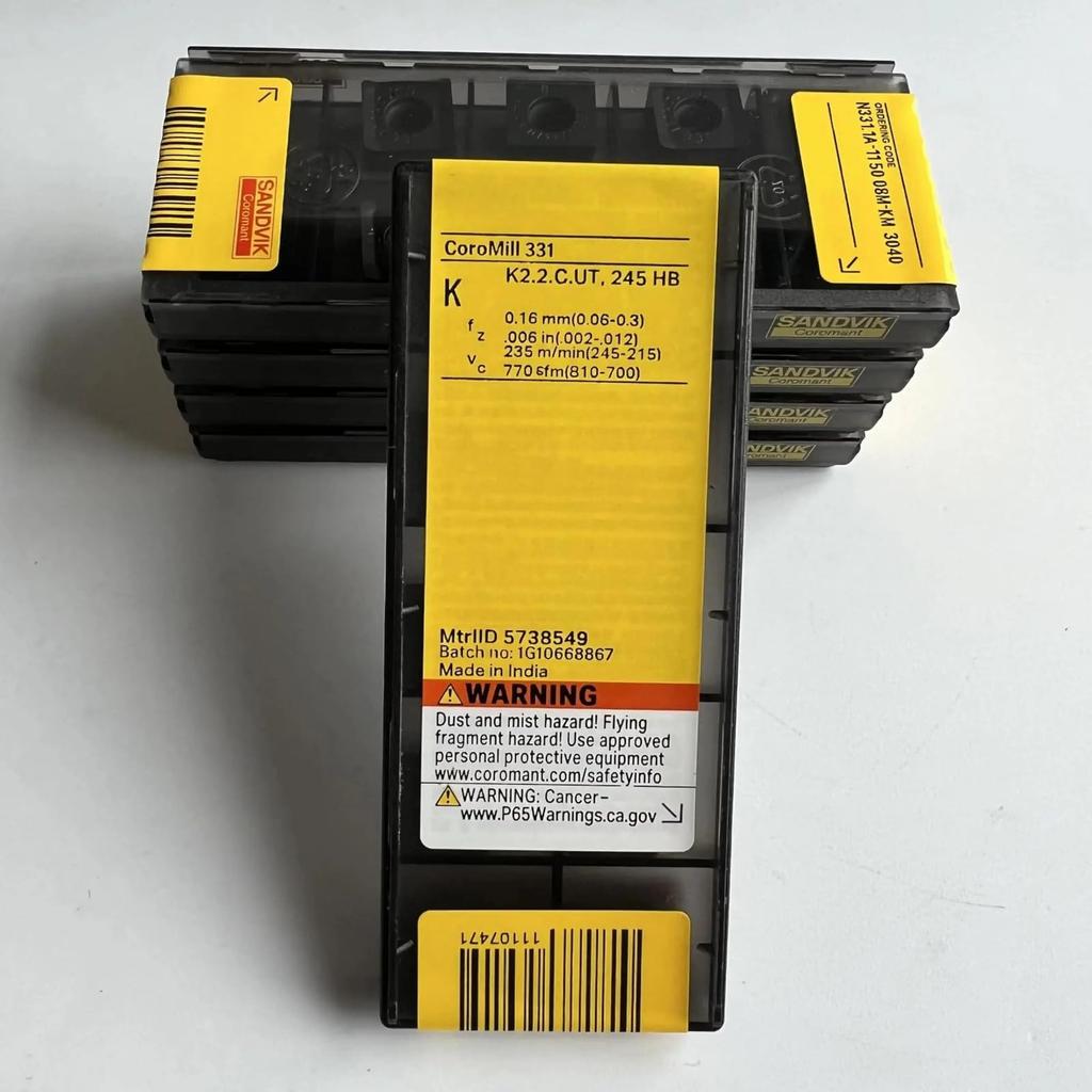 Original Sandvik / N331.1A-115008M-KM 3040 / CNC lathe carbide blade 10 PCS