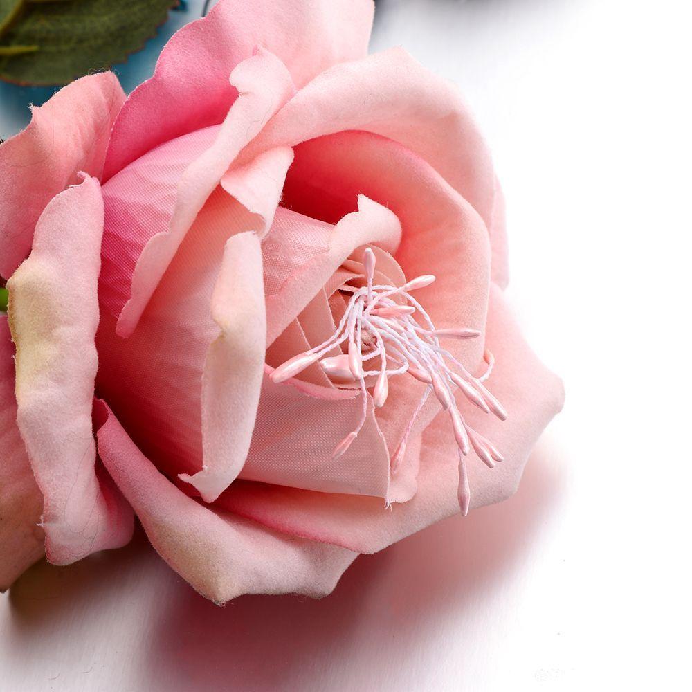 400pcs Mini Artificial Pearl Pistil Double Heads DIY Floral Craft For DIY Needlework Scrapbooking Wreath Wedding Decoration