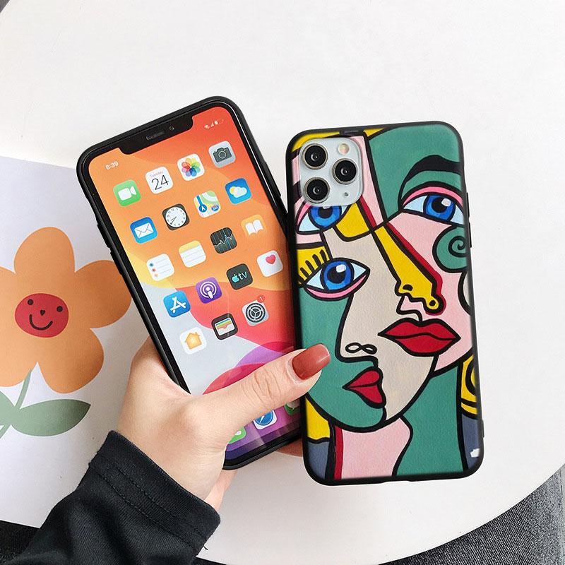 Picasso Abstract Art Painting Phone Case For Iphone 11 12 13 14 Pro Xs Max Mini 8 7 6 6s Plus X Se 3 2022 2020 Xr Silicone Cover