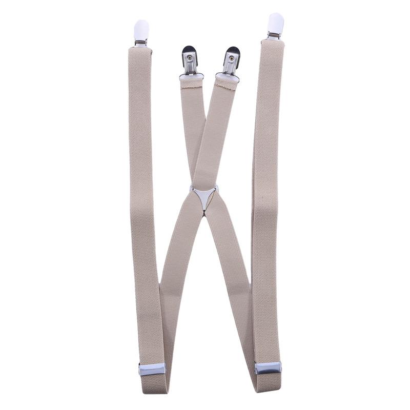 Men Women Suspender Adult 4 Clips Mens Suspenders X Type Elastic Adjustable Strap Wide Braces Work Male Jockstrap