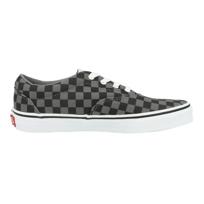 Vans Active Canvas Low Top Kids' Skateboarding Shoes Black Gray Checkerboard Teenagers VN0A3MWACOC