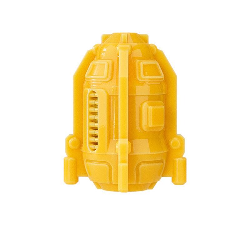 

Pet food leaking toys dog chewing fun creative toys grinding teeth cleaning TPR chewing toys жёлтый