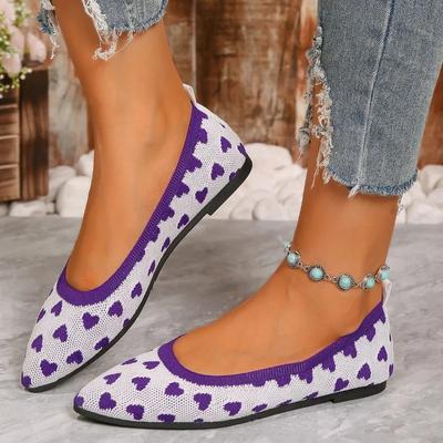 2024 New Fashion Color-blocked Women's Shoes Flat-soled Comfortable Slip-on Mesh Breathable Color-blocked Women's Shoes Zapatos