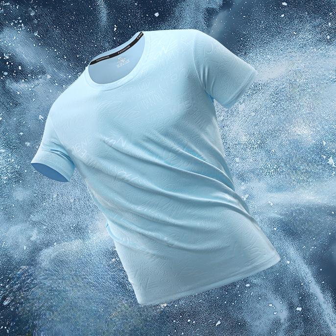 

Новая крутая летняя тонкая дышащая футболка из ледяного шелка с короткими рукавами, мужская быстросохнущая спортивная мужская одежда
