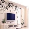 Autocollant Décalcomanie Murale Fleur Romantique Mode DIY Chaud Papier Peint 3D Décoration de Maison Livraison Gratuite