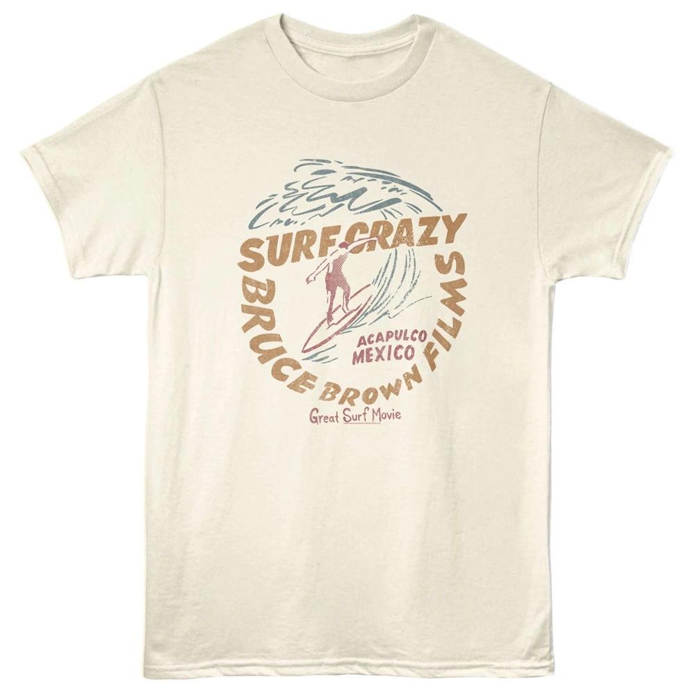Bruce Brown Endless Summer Movie Surf Crazy Acapilco Mexico Men s T Shirt S