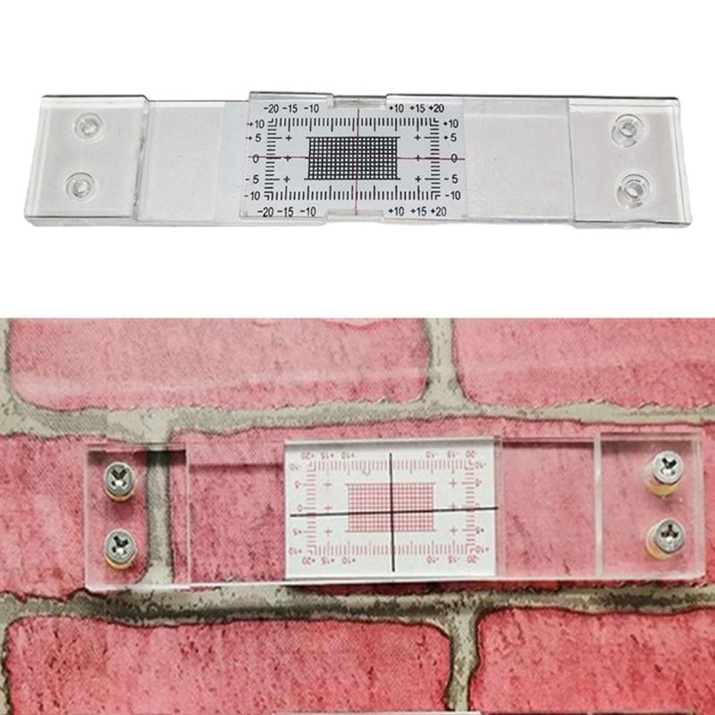 Heavy-Duty Building Crack Monitor for Concrete, Masonry and Stucco Crack Gauges Monitor Crack Measuring