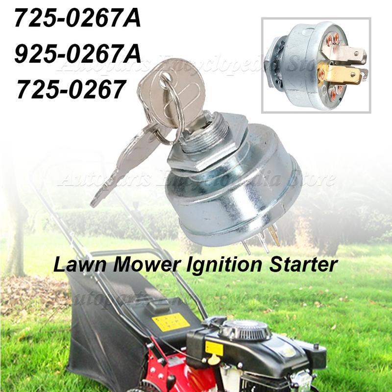 For Husqvarna 725-0267 Lawn Mower Ignition Starter 5 Spade Terminal Engine Starter Switch Switch With Key 725-0267A 925-0267A