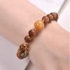 Indian Sandalwood Amber Bracelet: Women's Prayer Beads with Ancient Style, Exquisite Cultural Play, Buddhist Beads
