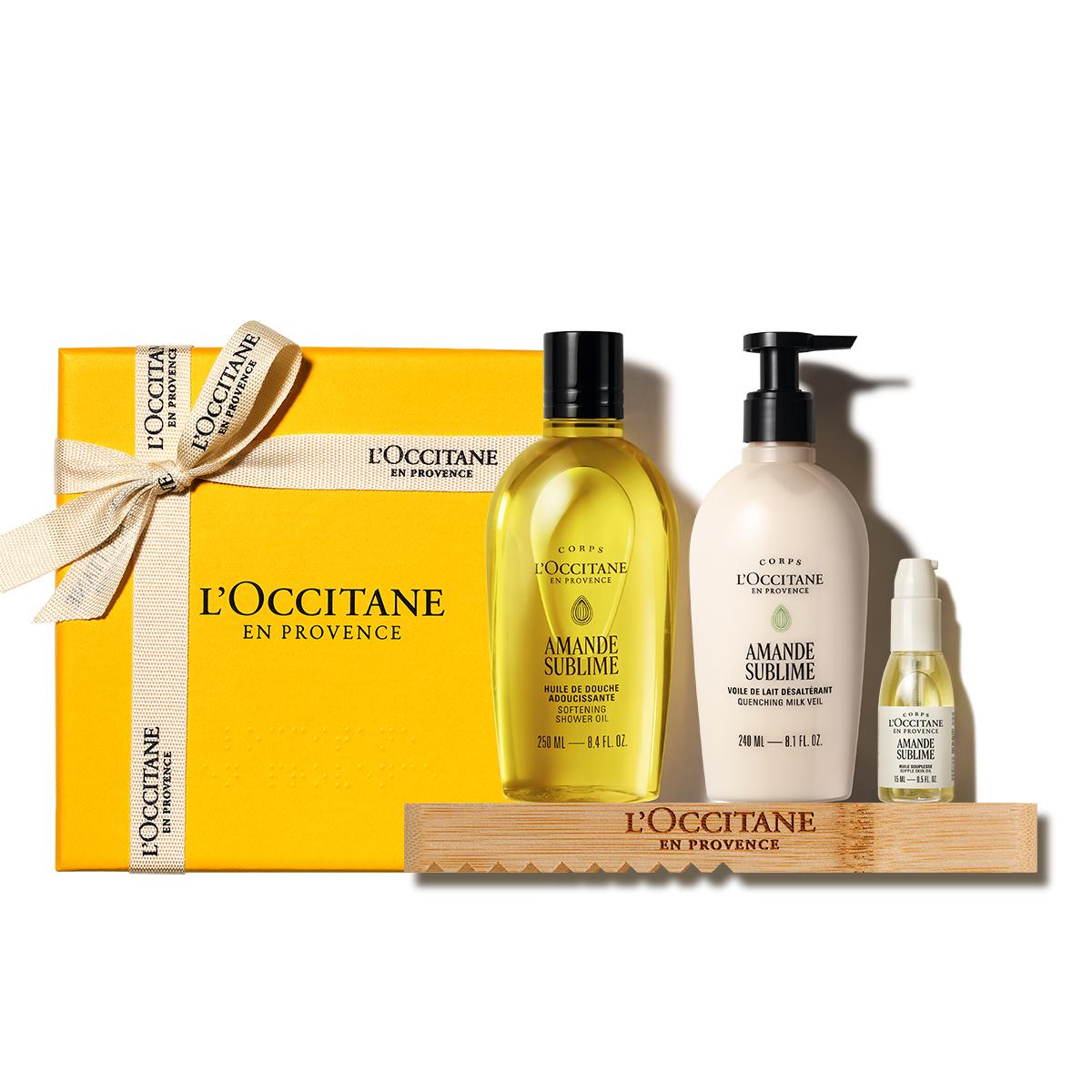 

[L Occitane] Almond Body Duo Set (Amande Sublimée) + Deluxe Item + Soap Tray [Gift]