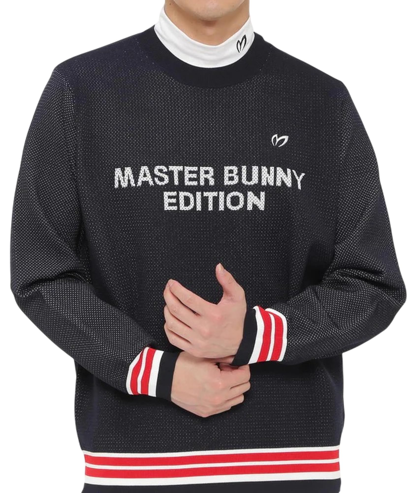 

crew neck knit Golf 6 [Master Bunny] Men s (mesh pullover) / / 758-5170301 120_Navy [LL]