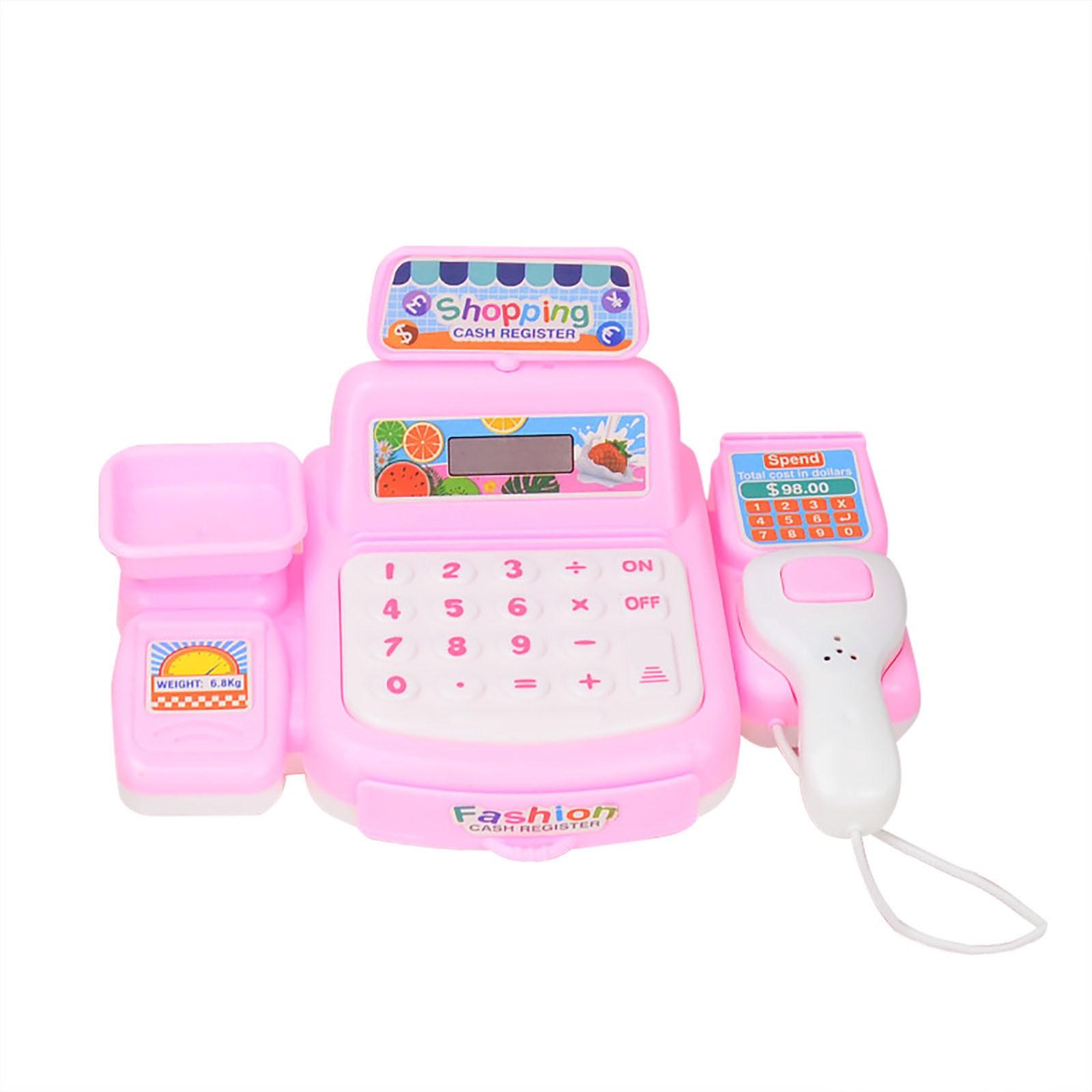 

Электронные детские ролевые игры, игрушки для дома, имитация супермаркета, игра на деньги с рабочим сканером, набор игрушек для кредитных карт One Size розовый