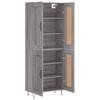 Highboard Grey Sonoma 69.5 x 34 x 180 cm Particleboard