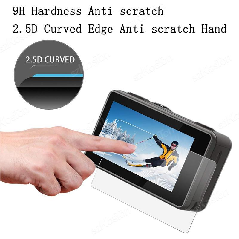 For DJI Osmo Action 6 Action 5 Pro 4 Screen Protector Tempered Glass Lens Cap Storage Case for DJI Action 4 5 6 Accessories