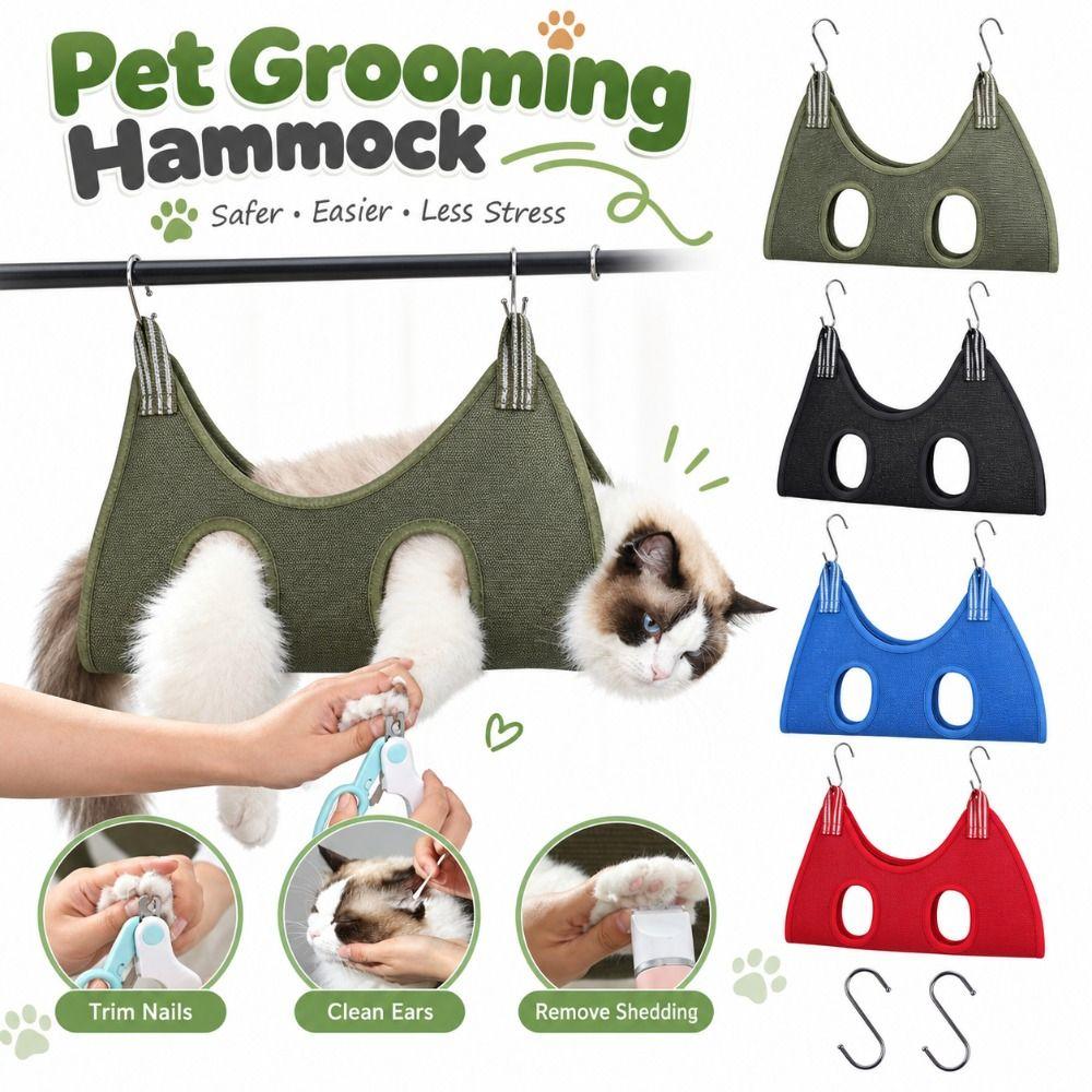 with Hanging Hooks Pet Grooming Hammock Restraint Bag  for Small Medium Large Dogs Puppy Cats