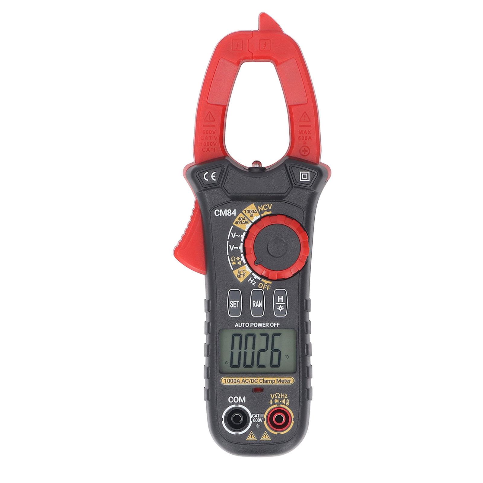

Digital Clamp Multimeter AC DC 1000A Clamp Meter High Accuracy Multifunctional Capacitance