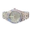 European and American Fashion Square Diamond Full Diamond Luminous Waterproof Quartz Men's Watch