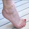 Summer Beach Foot Jewelry Bohemian Arrow Sequin Snake Bone Anklet Independent Packaging