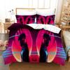 AK47 Knight Academia Anime Duvet Cover Set with Pillow Covers Polyester Teens Kids Bedding Set Full Queen King Size Bed Linen