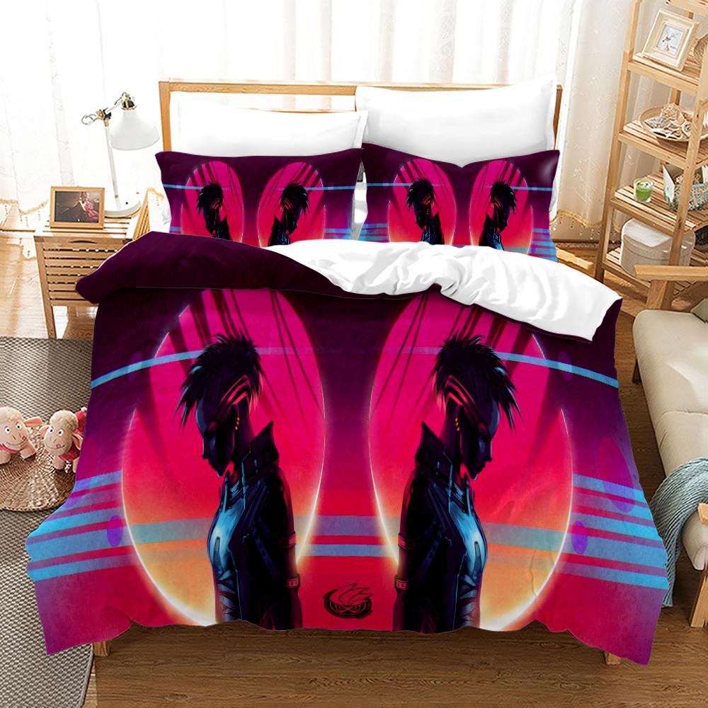 AK47 Knight Academia Anime Duvet Cover Set with Pillow Covers Polyester Teens Kids Bedding Set Full Queen King Size Bed Linen