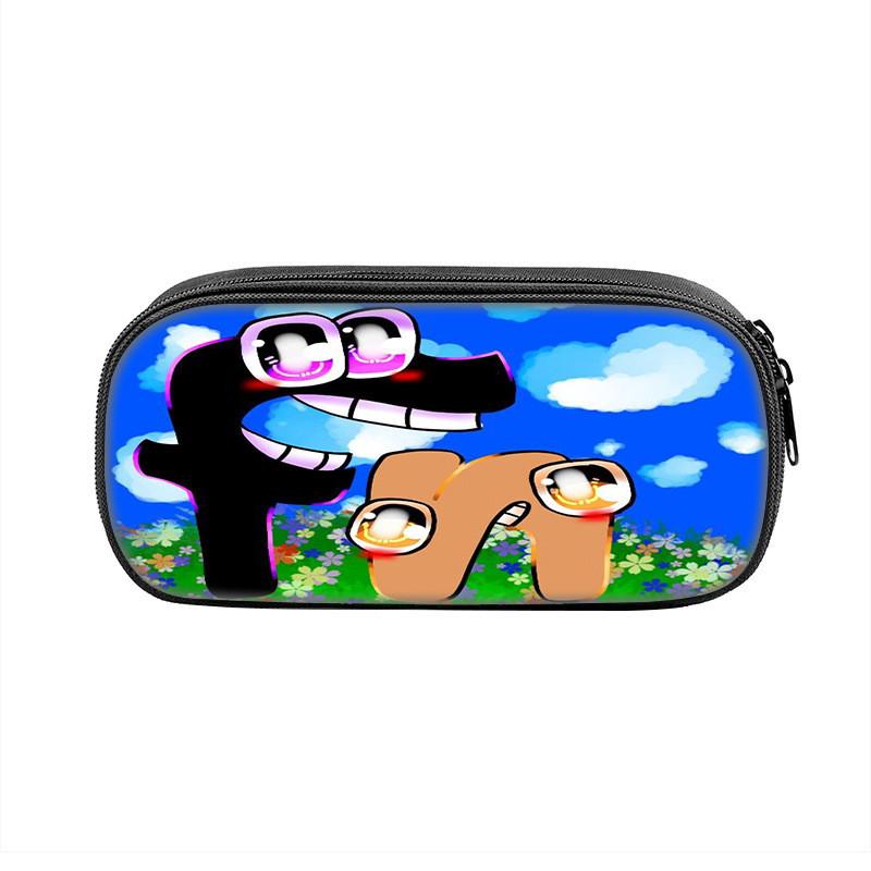 Alphabet Lore Pencil Case With Nylon Material For Students And Kids