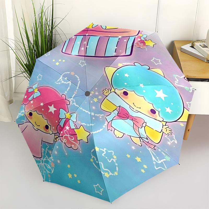 

1pc Magical Stars & Gifts: Automatic Opening Folding Umbrella with 8-Bone Iron Frame - Perfect for Fans, Travelers, Everyday Use, and Festive Gifting!