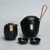 Auspicious Cloud Ceramic Travel Tea Set (1 Pot, 3 Cups)