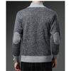 Neuer Herbst- und Winter Herren-Cardigan-Pullover Plus Samt und Verdickt Farblich passend Modischer Herren-Pullover Pulloverjacke