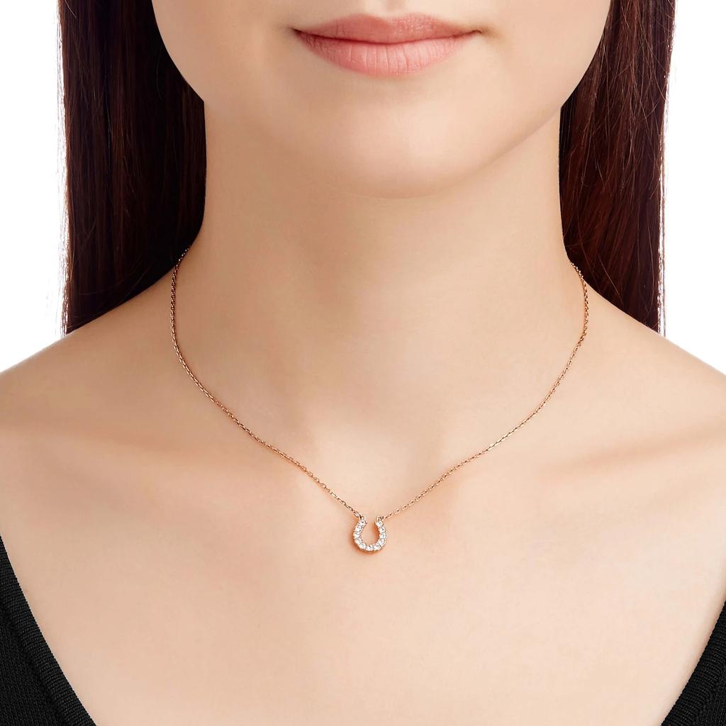 Swarovski Asia Exclusive Series Towards Imitation Crystal Stone Necklace Women necklace White Rose-Gold 5094964