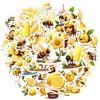35pcs Cartoon Bee Stickers Playful Lemon Animal Stickers Stationery Stickers For Guitar DIY Bicycle Skateboard Laptop Luggage