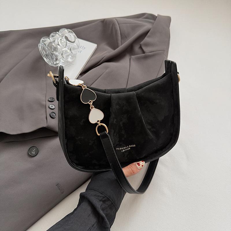 

Сегодняшние популярные сумки, новые летние текстурные нишевые наплечные сумки, универсальные сумки-мессенджеры, сумки-ведра чёрный