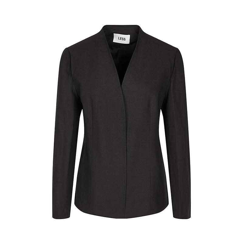 LESS 2026 Spring Collection Collarless Long-Sleeve Blazer