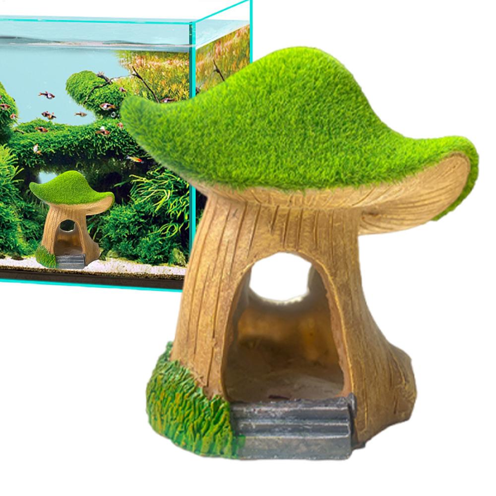 Fish Tank Statue Under Water Sculpture Fish Tank Mushroom Decoration For Living Room Bedroom Study Room Restaurant Apartment