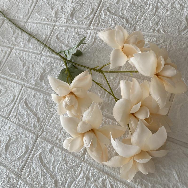 Gardenia Artificial Flower Wedding Hotel Restaurant Decoration Ornament Desktop