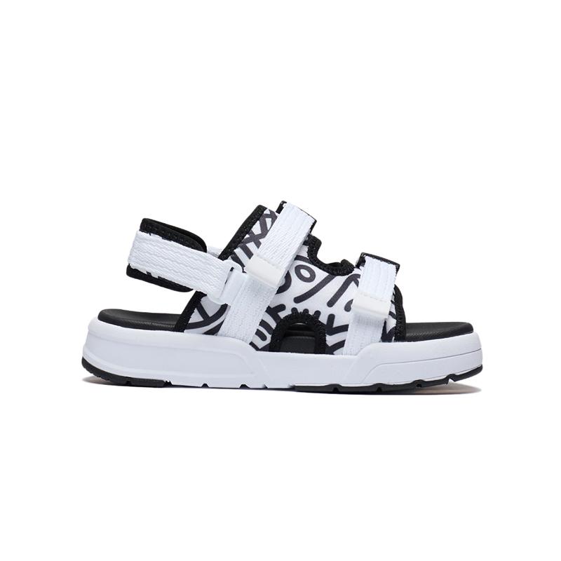 Li Ning Youth  Childrens Sports Lifestyle Series Casual Versatile Sandals Kids sandals White Black YKUT020-5