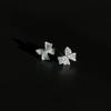 [925silver] Mirror Crystal Ribbon Earring