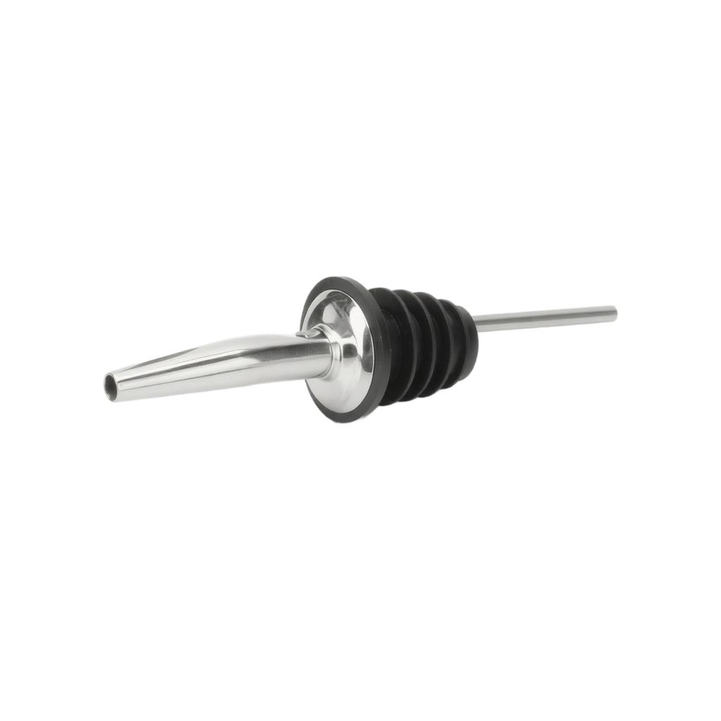 Vertedor de Licor de Acero Inoxidable con Tapón de Goma Boquilla Vertedora para Botella de Vino Uso en Barra Cocina