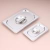 Stainless Steel 1/9 1/6 1/4 1/3 1/2 1/1 Food Pan Lid Steam Table Pan Covers Notched Lids With Handle Lock Heat