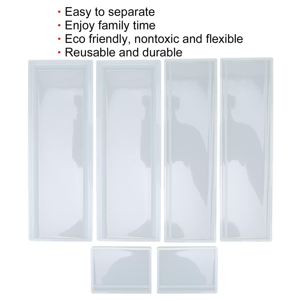 Domino Storage Box Mold Silicone Eco Friendly Safe Nontoxic Reusable Durable Domino Case Holder Mold for DIY