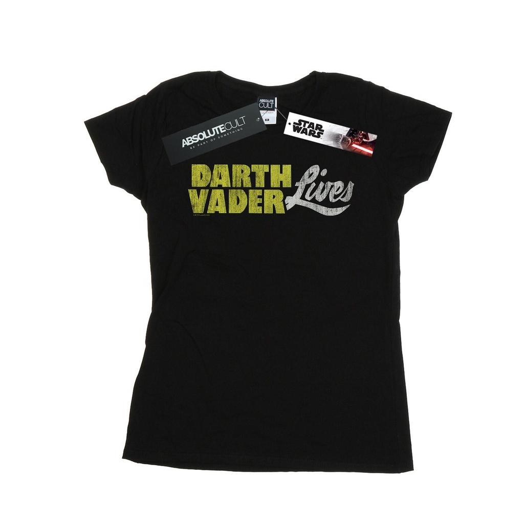 Star Wars Womens/Ladies Darth Vader Lives Logo Cotton T-Shirt